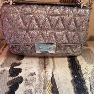 Michael Kors Silver Metallic Shoulder Bag